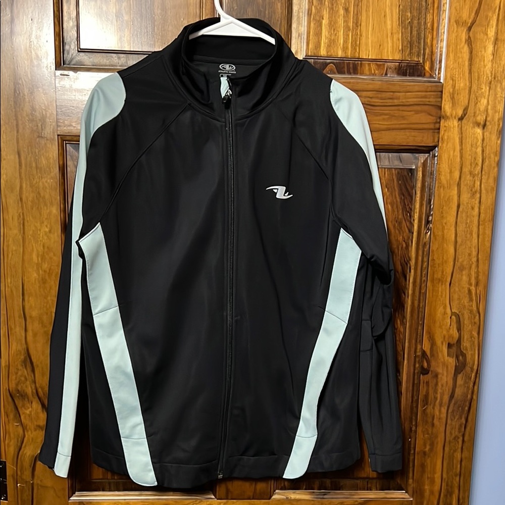 Black and Gray Zip-Up Jacket - athletic works
